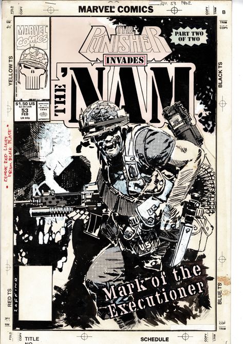 The 'Nam 53 The Punisher - Jorge Zaffino Comic Art Hourglass Waist, Miles Spiderman, Comic Book Art Style, Comic Layout, Graphic Poster Art, Selling Artwork, Comic Page, Waist Cincher, Comic Covers