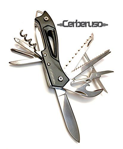 OddJob by Cerberuso  11 in 1 Folding Pocket Knife Multitool Lightweight Multi Functioning Hand Tool Includes Knife Screwdriver Corkscrew Scissors A Handy Multi tool for the Odd Job * Be sure to check out this awesome product. (This is an affiliate link) Leatherman Tool, Best Trail Running Shoes, Odd Jobs, Multipurpose Tools, Phillips Screwdriver, Folding Pocket Knife, Hand Tool, Hiking Equipment, Multi Tool