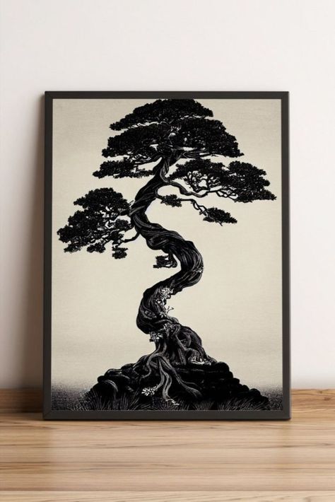 Museum-quality posters with a beautiful matte finish. Add a wonderful accent to your space with art that’s sure to brighten any environment! Japanese Zen Art, Japanese Bonsai Tree, Wall Art Japanese, Japandi Decor, Japanese Bonsai, Japanese Art Prints, Japanese Zen, Japanese Wall Art, Ukiyo E