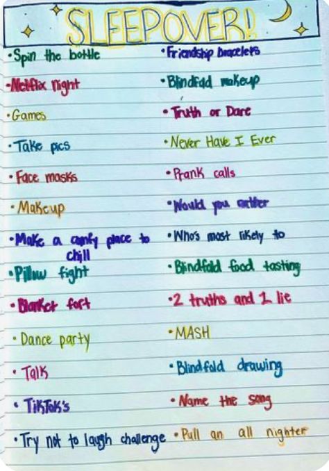 Spin The Bottle Game, Eye Twitching, Pulling An All Nighter, Spin The Bottle, Prank Calls, Blanket Fort, Sleepover Things To Do, Fun Sleepover Ideas, Never Have I Ever