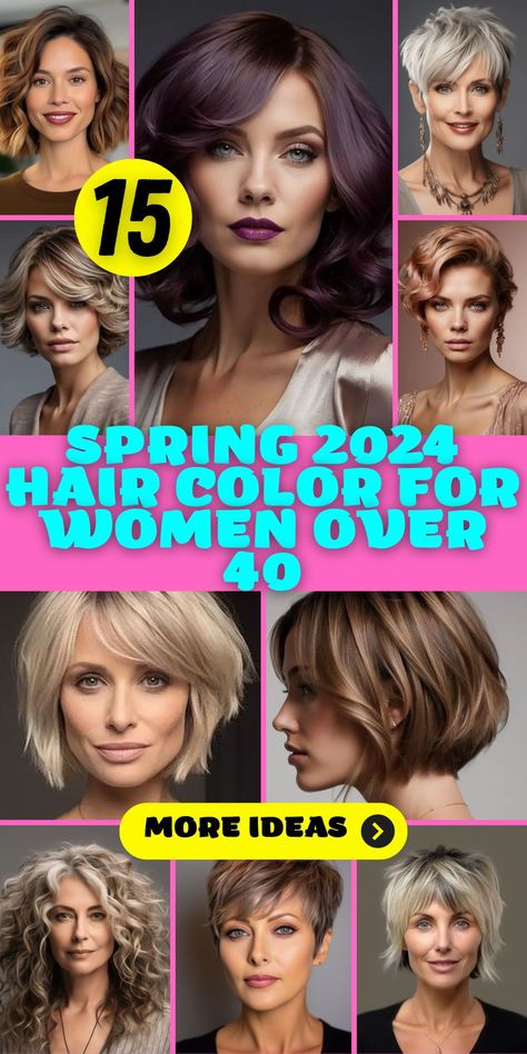 Long Hairstyles with Colour for Women Over 40: Embrace long hairstyles with color designed for women over 40 in 2024. Whether you prefer straight or wavy styles, these color choices will add vibrancy and allure to your hair, ensuring you're always on point and confident. Hair Color Ideas For Short Hair Bobs Two Tone, Medium Skin Tone Hair Color Ideas, Short Hair Color 2024 Trends Women, Summer 2024 Short Hair Color Trends, Hair Color For Spring 2024, Spring Hair Color Trends 2024 Short Hair, Different Color Hair Ideas, Short Hair Color Trend 2024, Short Two Toned Hair