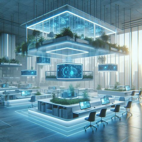 Search Futuristic Bloxburg House, Futuristic Workspace, Futuristic Classroom, Futuristic Store, Company Aesthetic, Futuristic Rooms, Futuristic Home Interior, Futuristic School, Futuristic Office