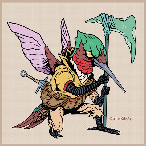 Hello everyone!I designed this character at the beginning of the year for a Character Design Challenge theme. Hummingbird Character Design, Tool Gifts, Design Challenges, Student Work, Hello Everyone, Humanoid Sketch, Character Design, Gift Card, Design