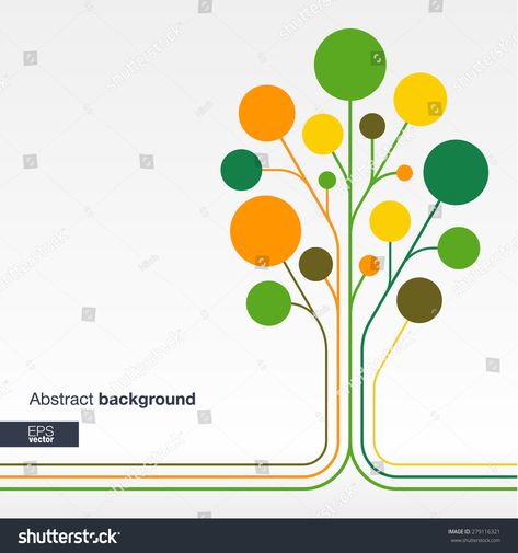 Growth Flower, Motif Vector, Infographic Design Layout, Business Social Media, Flat Vector Illustration, Flower Tree, Geometry Pattern, Color Circle, Line Flower