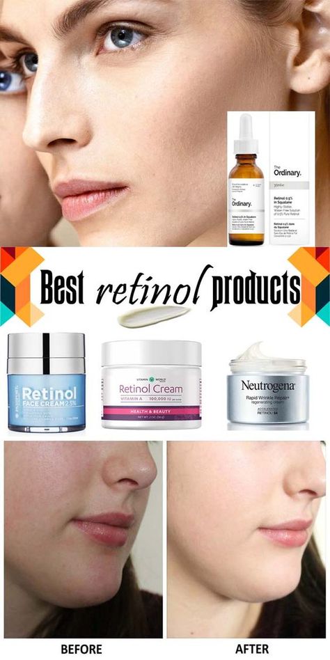 Retinol before and after – Retinol is one ingredient in skincare that prevents premature aging such as wrinkles and fine lines. To slow this down, using retinol products and creams is the right choice.  Aging is a natural process that will happen to everyone. However, it will be sad if it comes earlier than it should. It is commonly said as premature aging. Retinol For Acne, Retinol Benefits, Retinol Products, Products For Acne, Aging Makeup, Drugstore Products, Women Products, Retinol Cream, Face Products