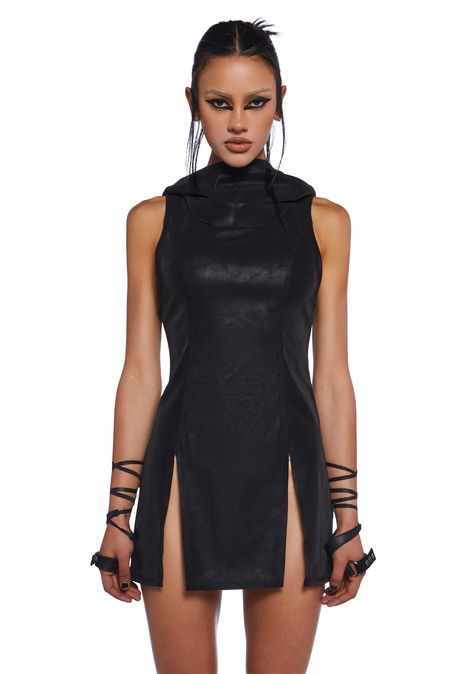 base|black Black Edgy Mini Dress With Back Zipper, Fitted Leather Edgy Dress, Edgy Faux Leather Mini Dress, Black Faux Leather Edgy Mini Dress, Techno Outfit, Harness Dress, Dolls Kill Dress Black, Corset Mini Dress, Pride Outfit