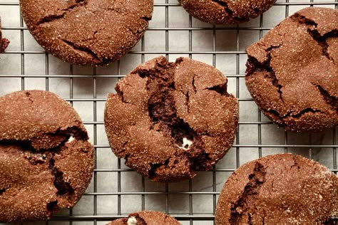 Mexican Hot Chocolate Cookies Mexican Hot Chocolate Cookies Nyt, Nyt Mexican Hot Chocolate Cookies, Chewy Mexican Hot Chocolate Cookies, Mexican Hot Chocolate Cookie Recipe, Chili Chocolate Cookies, Mexican Hot Chocolate Cake, Mexican Chocolate Cookies, Hot Chocolate Cookie Recipes, Mexican Hot Chocolate Cookies