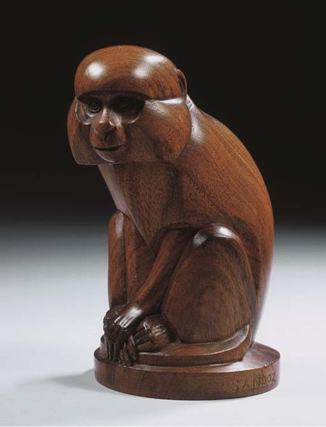 Abstract Monkey, Monkey Sculpture, Monkey Statue, Ape Monkey, Jungle Decor, Wood Carver, A Monkey, Primates, Animal Sculptures