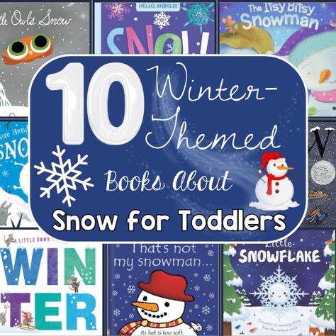 Books for toddlers about snow and winter. Whether you live in a cold or warm weather area, teach your toddler about snow and winter with these fun books for teaching toddlers. 
#booksaboutsnowfortoddlers #booksaboutsnowforpreschool #booksaboutsnow #booksaboutsnowmen #picturebooksaboutsnow Winter Books For Toddlers, Books About Snow For Toddlers, Winter Books For Kids, Books For Infants, Snow Books, Books For Toddlers, Reading Lesson Plans, Winter Books, Teaching Toddlers