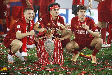 Youngsters like Harvey Elliot (L) Curtis Jones (C) and Neco Williams could play a role next term Neco Williams, Curtis Jones, Dejan Lovren, Liverpool Premier League, Soccer Fifa, Liverpool Team, Funny Soccer Videos, Soccer Gifs, Liverpool Players