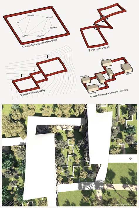 The Continuous Canopy | Concept Architecture Project Continuity Architecture Concept, Continuous Architecture, Architecture Competition, Thats All Folks, Architecture Concept, Canopy Design, Animal Habitats, Mountain Top, Concept Architecture