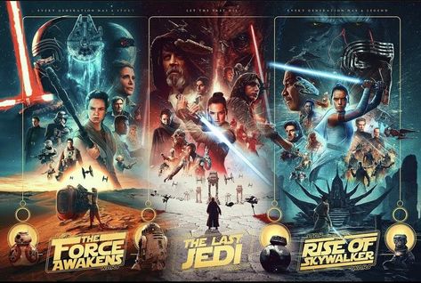 Star Wars Sequels, Star Wars Poster Art, Sequel Trilogy, Movie Artwork, Star Wars Trilogy, Rey Star Wars, Star Wars Film, Star Wars Wallpaper, Star Wars Artwork