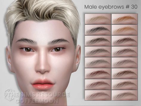 Sims 4 Male Eyebrows, Male Eyebrows, Sims 4 Cc Eyes, Guys Eyebrows, Punk Hair, Hair Creations, Male Eyes, Sims 1, Animal Skin