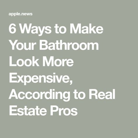 Expensive Looking Bathroom Ideas, How To Make Your Bathroom Look Expensive, How To Make Bathroom Look Expensive, Make Bathroom Look Expensive, Expensive Bathrooms, Bathroom Makeovers, Small Bathroom Renovations, Bathroom Upgrade, Medicine Chest