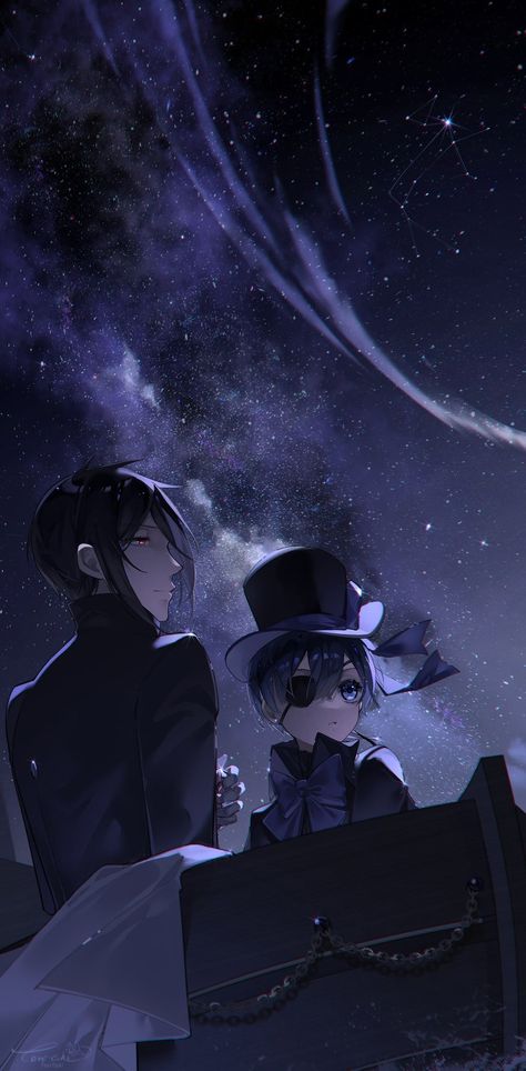 Black Butler Wallpaper, Sebastian Ciel, Black Butler Ciel, Black Butler Anime, Black Butler Kuroshitsuji, Butler Anime, Ciel Phantomhive, Anime Scenery Wallpaper, Anime Background