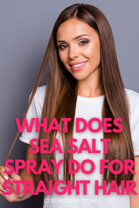 What does sea salt spray do for straight hair Hacks For Curly Hair, Benefits Of Sea Salt, Volume Straight Hair, Salt Spray For Hair, Diy Sea Salt Spray, Salt Spray Hair, Style Straight Hair, Sea Salt Spray For Hair, Sea Salt Hair