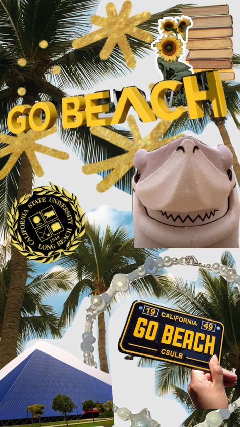 #csulb #collage #college #Longbeach Csulb Aesthetic, Csulb Campus, California State University Long Beach, Beach College, Long Beach State, Manifesting Vision Board, California Baby, Cal State, College Girl