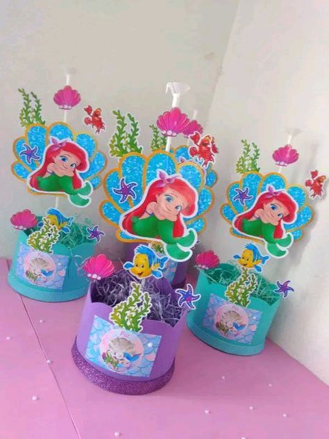 Mí pagina creaciones sol y Emanuel Ariel Party, Mermaid Theme Birthday Party, Mermaid Birthday Cakes, Ariel Birthday, Mermaid Theme Birthday, Mermaid Theme, Baby Birthday Party, Mermaid Birthday Party, Mermaid Birthday