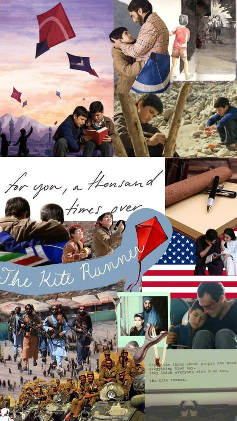 #thekiterunner #khaledhosseini Kite Runner Art, The Kite Runner Aesthetic, Runner Aesthetic, The Kite Runner, World Of Books, Real Friends, Art Wallpaper, Art