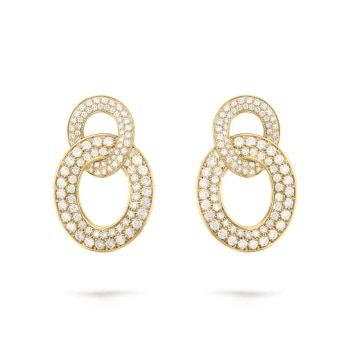 VCARP3CS00 - Olympia earrings Diamonds And Gold, Van Cleef Arpels, Heritage Collection, Van Cleef, Signature Collection, Belleza Natural, High Jewelry, Olympia, Gold Earrings