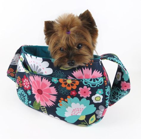 Sammy Bag Dog Sling Sewing Pattern 476 Walk Safe, Dog Sling, Dog Purse, Purse Sewing Patterns, Sling Carrier, Yorkie Dogs, Sewing Purses, Dog Activities, Pet Stuff