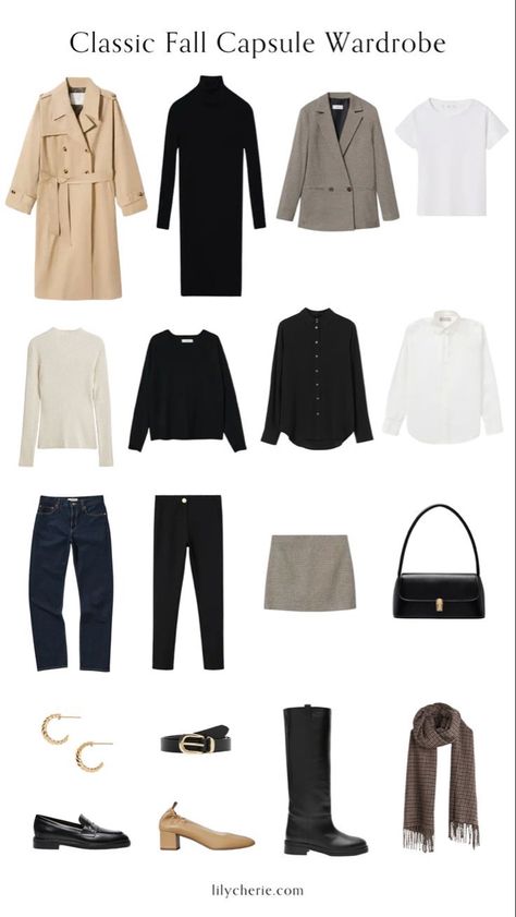 Autumn Essentials Fashion, Fall Capsule Wardrobe 2022, Capsules Wardrobe, Minimal Capsule Wardrobe, Capsule Wardrobe 2022, French Style Clothing, Chic Capsule Wardrobe, Wardrobe Checklist, Autumn Essentials