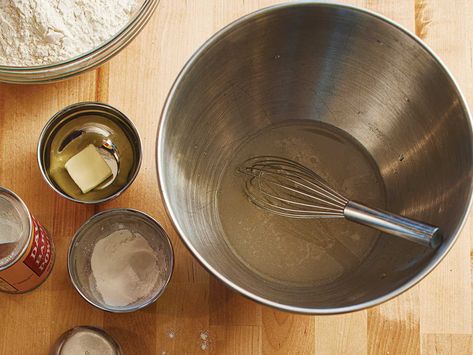 The bread used for bokit—Guadeloupe's signature sandwich—is made using a simple yeast dough which is flattened, deep-fried, and split into pita-like pockets Yeast Dough, Deep Fried, Pita, Yeast, Step Guide, Dough, Sandwiches, Step By Step, Split