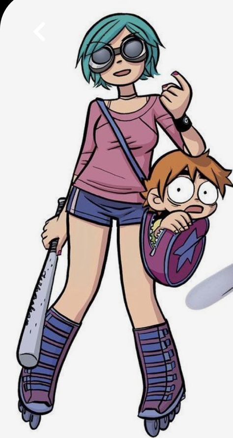 Ramona And Scott, Ramona Scott Pilgrim, Bryan Lee O Malley, Scott Pilgrim Comic, Bryan Lee, Ramona Flowers, Scott Pilgrim Vs. The World, Vs The World, Transparent Image