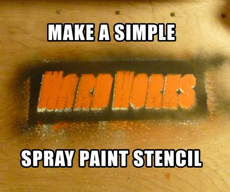 Simple Spray Paint Stencil Simple Stencil, Spray Paint Stencils, Cool Graffiti, Paint Stencil, Paint Stencils, Stencil Printing, How To Make Stencils, Make Your Logo, Relief Print