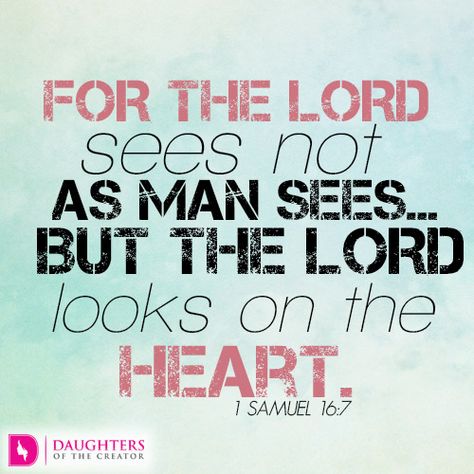 God Looks At The Heart Quote, God Sees The Heart, God Looks At The Heart, Powerful Scriptures, Spiritual Disciplines, Daily Encouragement, Christian Devotions, Bible Devotions, Christian Bible Verses