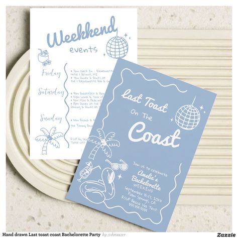 Create your own Invitation | Zazzle Swim Bachelorette Party, Palm Beach Bachelorette Theme, Maine Bachelorette Party, Hampton Bachelorette, Costal Bachelorette Decor, Hampton Bachelorette Party, Montauk Bachelorette Party, New England Bachelorette Party, Bachelorette Itinerary Ideas