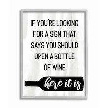 Wine Frame, Open Bottle, Alcohol Humor, Wine Wall Art, Wine Wall, Wine Signs, A Bottle Of Wine, Rustic Frames, Bottle Of Wine