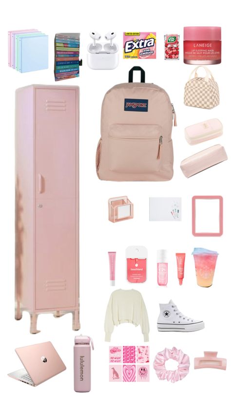 Pink Locker, Locker Ideas, Lockers, Pink