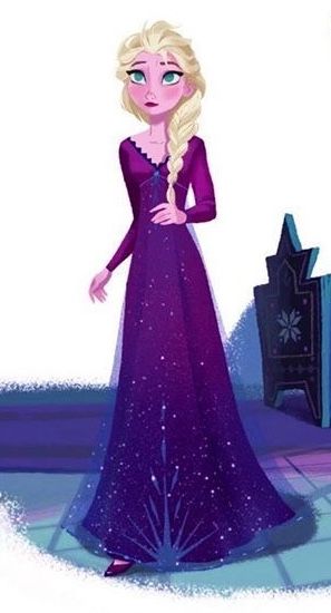 Elsa Frozen 2 Dress, Elsa Blue Dress, Elsa In Purple Dress, Elsa Frozen Fever Dress, Elsa Outfit, Frozen Comics, Olaf Frozen Adventure Elsa Dress, Elsa Nightgown, Frozen Pictures