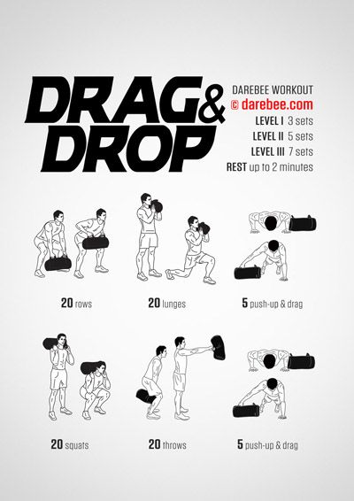 Sandbag Workouts Power Bag Workout, Brute Force Sandbag Workout, Sandbag Exercises, Darebee Workout, Wrestling Workout, Sandbag Workout, Sandbag Training, Bag Workout, Fitness Studio Training