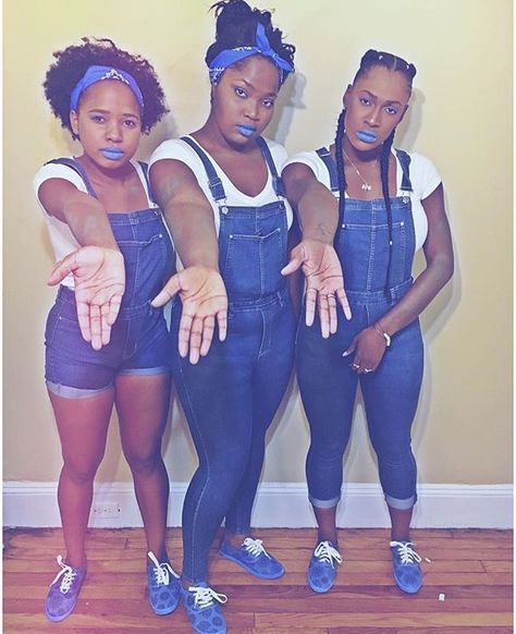 Gros Sisters from the Proud Family Sister Sister Costume Ideas, Proud Family Halloween Costumes, Sister Act Costumes, Proud Family Louder And Prouder, Proud Family Gross Sisters, Teenage Halloween Costumes, Halloween Costumes Women Meme, Sister Costumes, Black Halloween Costumes