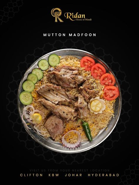 Mandi Food, Mutton Mandi, Saudi Food, Food Poster Design, Food Poster, Taste Buds, Cobb Salad, Healthy Food, Poster Design