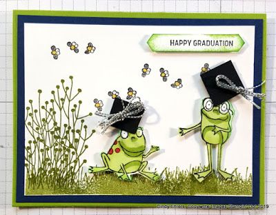 Frog Cards, Graduation Greetings, Kids Graduation, Happy Graduation, Group Projects, Graduation Card, Stampin Up Christmas, Heartfelt Creations, Graduation Ideas