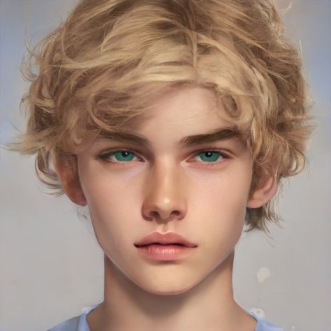 adrien agreste artbreeder adrien irl in real life Artbreeder Portraits, Blonde, Hair, Blue, Art