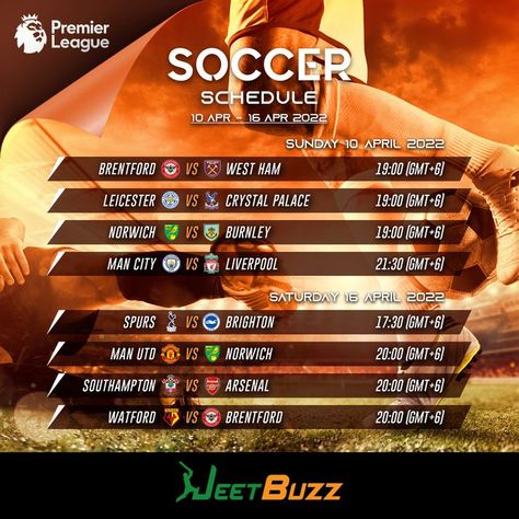 #Jeetbuzz #Cricket #Sports #UpcomingMatch #Schedule #Soccer Soccer Events, Soccer Schedule, Sports Advertising, South East Asia, Crystal Palace, East Asia, Southampton, Leicester, Sport Event