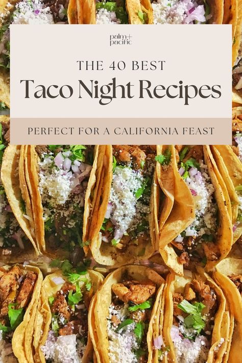 Ideas For Taco Tuesday, Taco Night Ideas, Taco Night Recipes, Taco Recipe, Taco Bar, Taco Night, Taco Recipes, Fresh Ingredients, Top 40