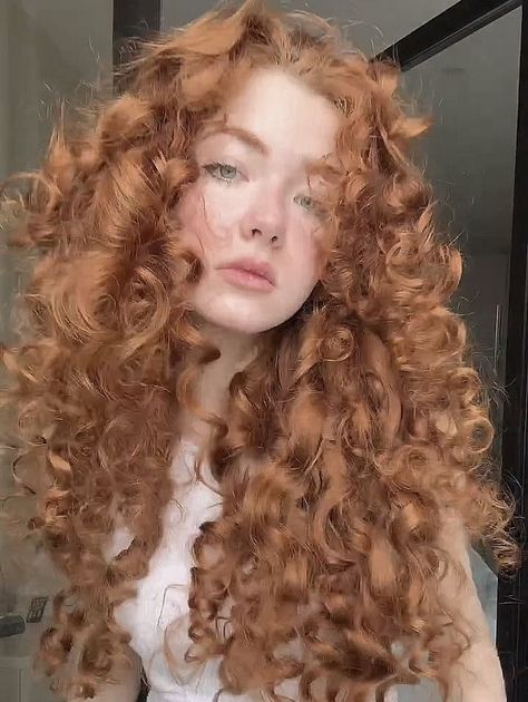 Brave Disney Aesthetic, Curly Ginger Hair, Brave Disney, Tight Curly Hair, Red Hair Girl, Redhead Woman, Red Curly Hair, Merida Brave, Ginger Women