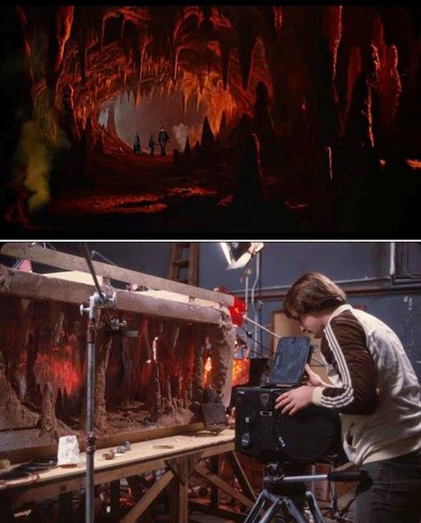 Strange Tales: Movie miniatures, by Industrial Light & Magic (ILM) Miniature Film Set, Miniature Movie Sets, Practical Effects Film, Movie Miniatures, Movies Photography, Matte Paintings, Temple Of Doom, Raiders Of The Lost Ark, Practical Effects