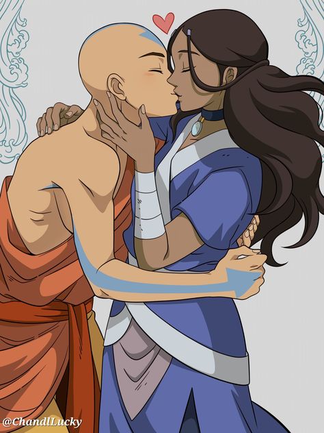 X Aang And Katara Love, Katara Hot Fan Art, Katara And Aang Fanart Love, Katara Grown Up, Anng Avatar And Katara, Aang And Katara, Eren And Annie, 90 Anime, Avatar Fan Art