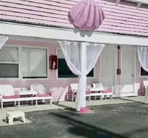 Pink Trailer Park Aesthetic, Sailor Song, Motel Aesthetic, Mermaid Hotel, Lana Summer, Plastic Jesus, Pink Trailer, Mermaid Motel, Coney Island Baby