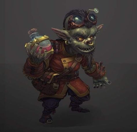 Goblin Alchemist, Goblin Artificer, Call Of Cthulhu Game, Character Needs, Dungeons And Dragons Races, Victorian Theme, Steampunk Character, Goblin Art, Steampunk Artwork