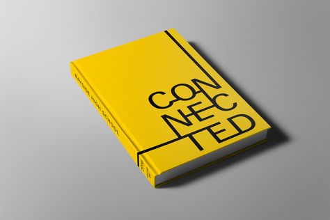 CONNECTED Theme Yearbook Cover #minimalist #yearbook #cover #yearbookcover… Minimalist Yearbook, Layout Design Book, Yearbook Covers Themes, Typography Book Design, Design Identity Branding, Yearbook Covers Design, Graphic Design Book Cover, Minimal Book, Minimalist Book Cover