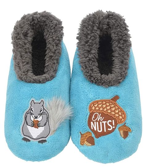 Gifts For Older Women, Hospital Socks, Funny House, Fun Slippers, Squirrel Gift, Animal Slippers, Cute Slippers, Presents For Women, Slippers For Women