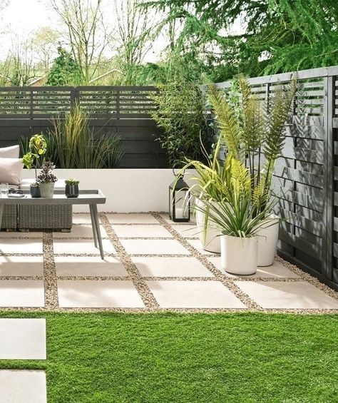 Outdoor Paving, Garden Paving, Desain Lanskap, Patio Garden Design, Backyard Remodel, التصميم الخارجي للمنزل, Modern Backyard, Outdoor Gardens Design, Backyard Inspo