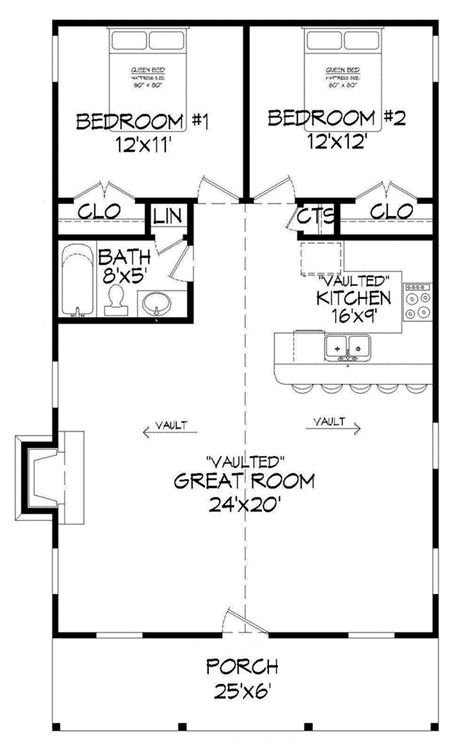 Plan 141D-0077 | House Plans and More 900 Sq Ft House, 800 Sq Ft House, 1000 Sq Ft House, 1200 Sq Ft House, Cabin Designs, House Plans Ideas, 1000 Sq Ft, Little House Plans, Affordable House Plans